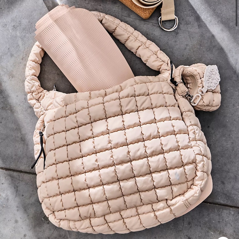 Free People Quilted Carryall Bag